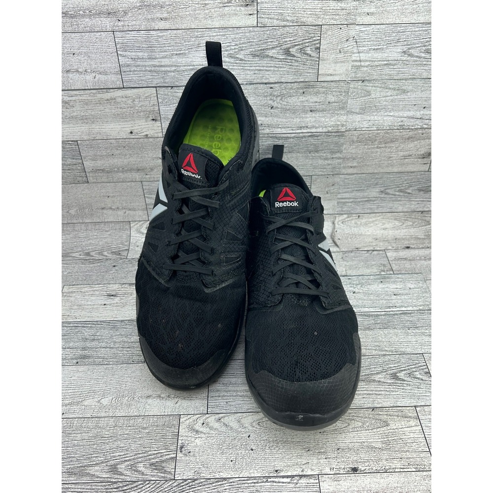 Reebok Work RB4251 Sublite Cushion Alloy Toe Safety Shoes Men Sz 10M Black